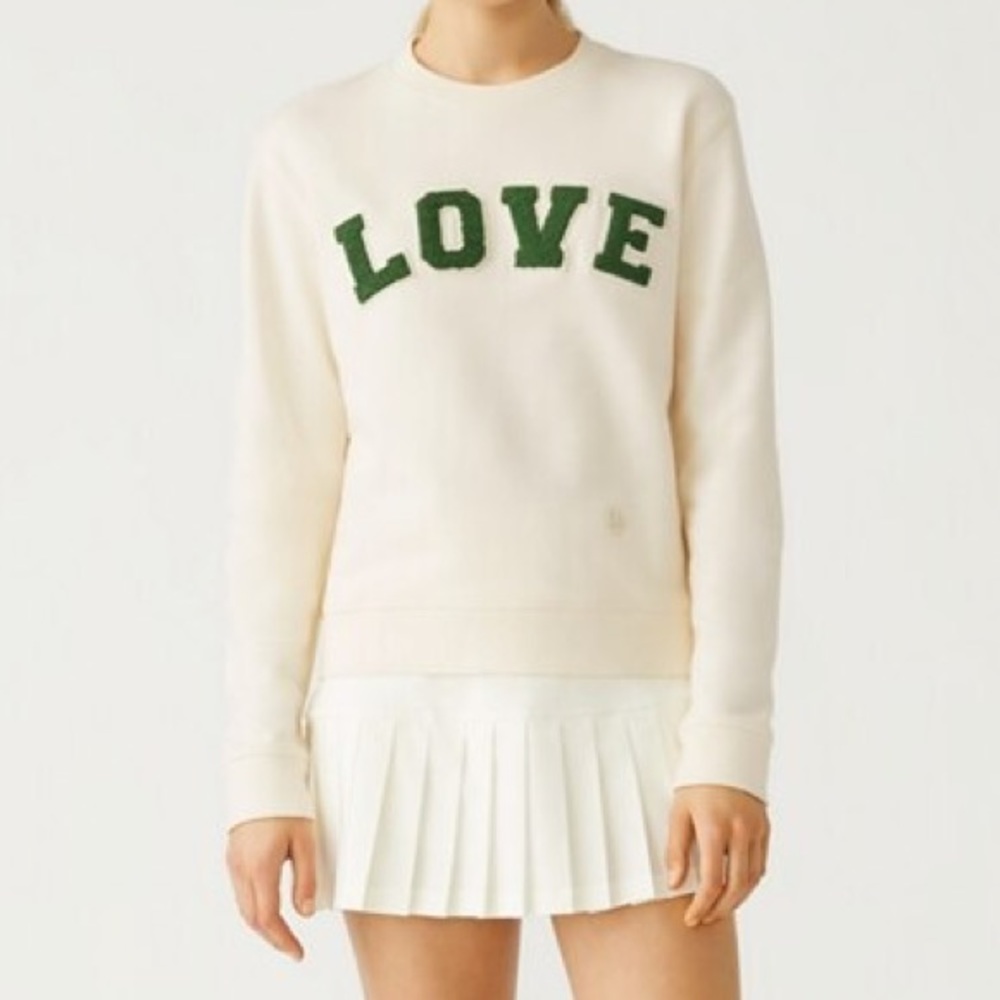 Tory Sport French Terry Love Sweatshirt | Tory Burch Love Sweatshirt